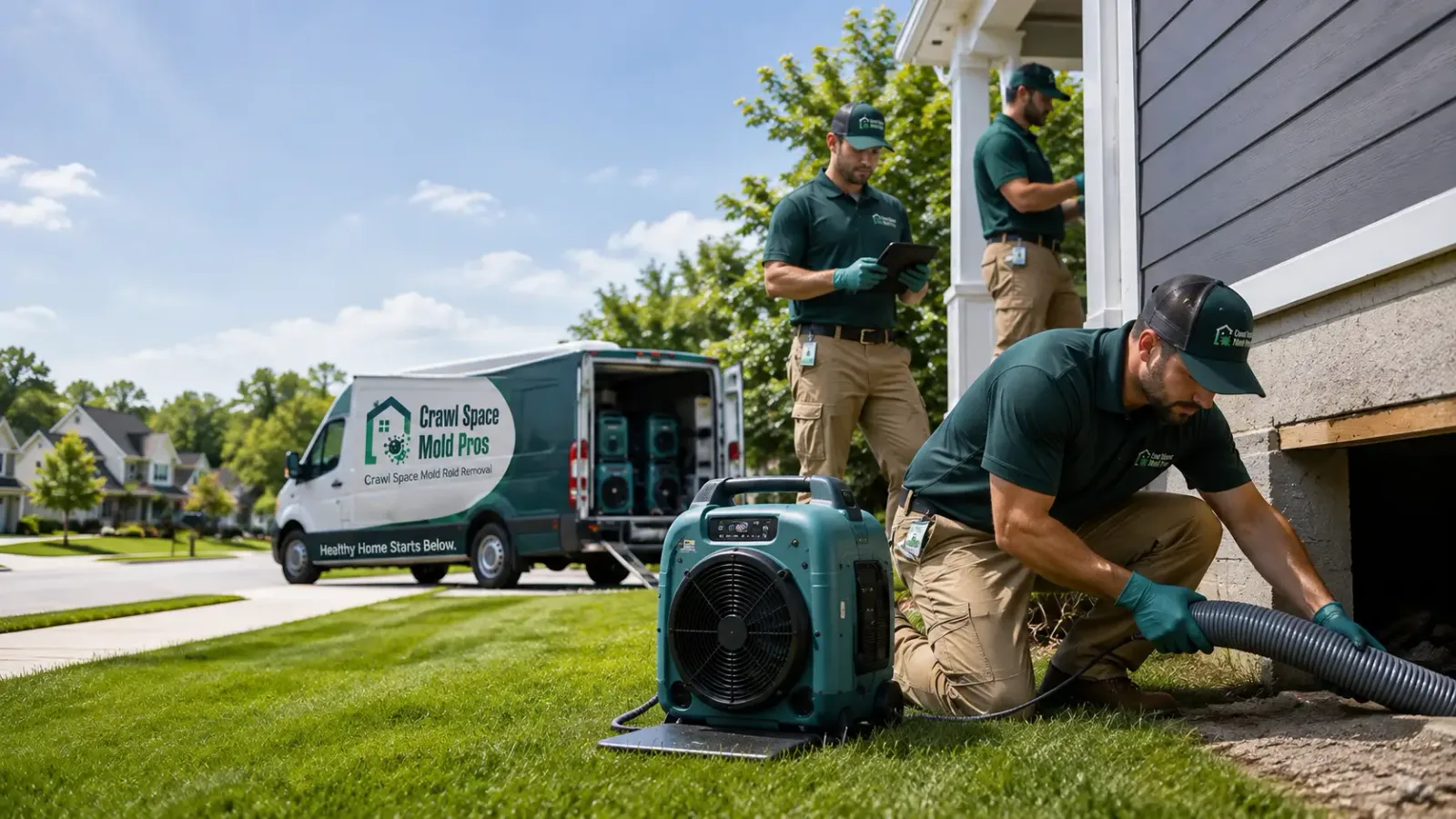 Crawl Space Mold Removal in Maize, KS